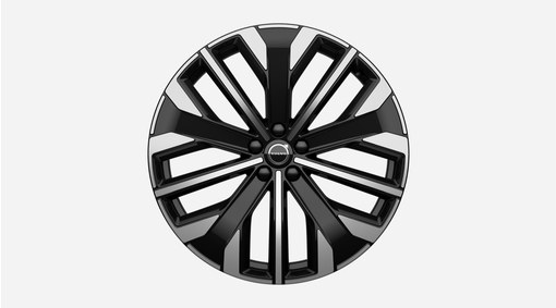 21" 5 radios en V Black Diamond Cut brillante - 1302